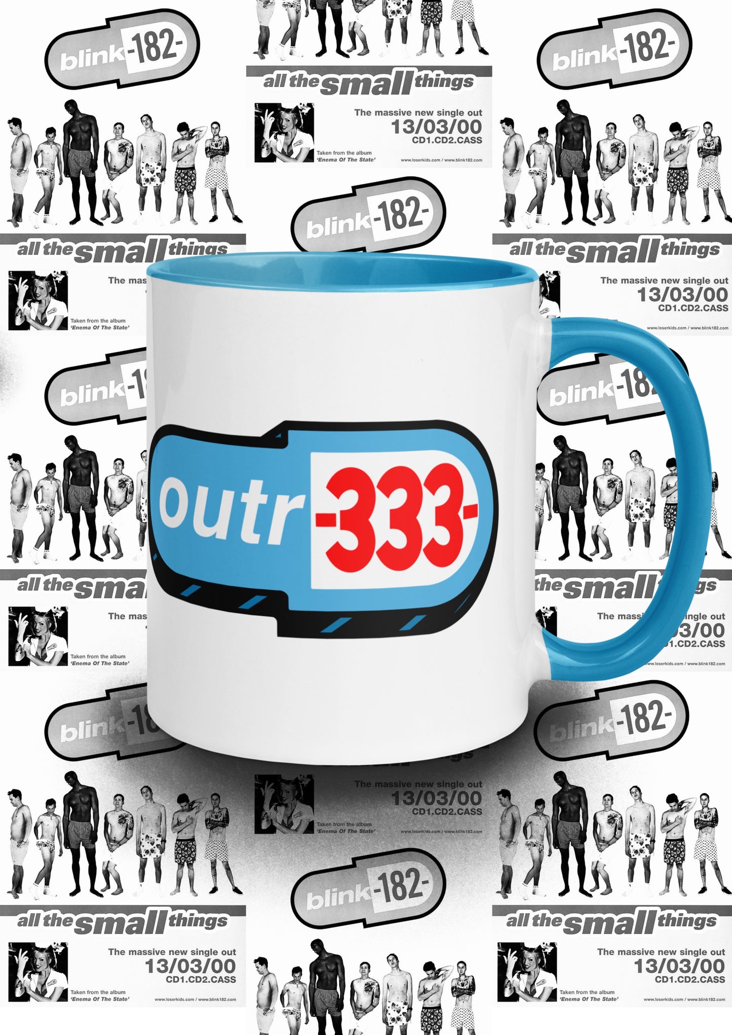 BLINK182 x OUTR333 mug