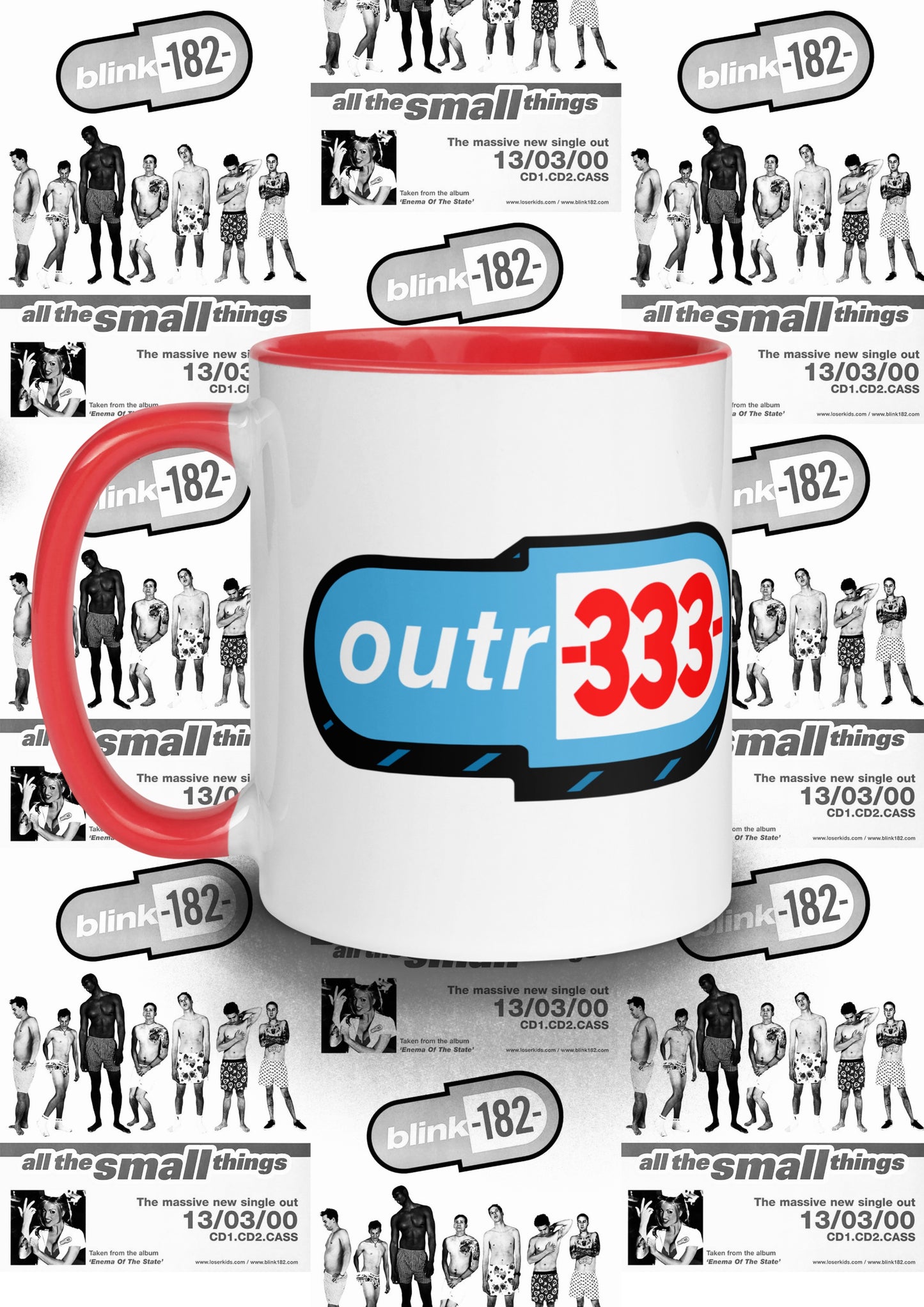 BLINK182 x OUTR333 mug