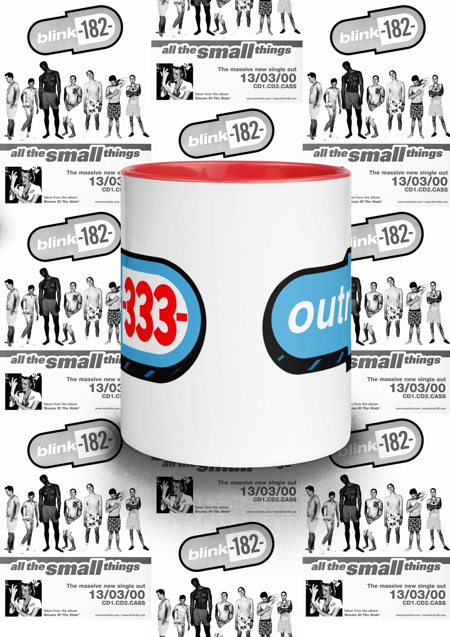 BLINK182 x OUTR333 mug
