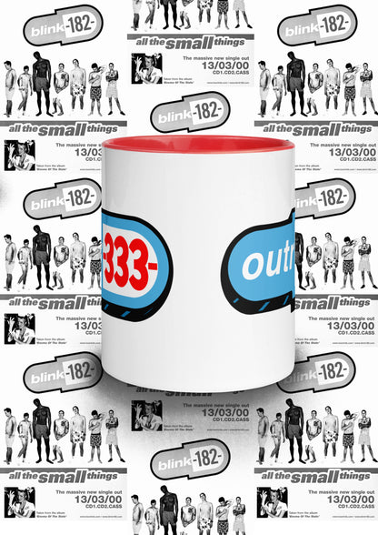 BLINK182 x OUTR333 mug