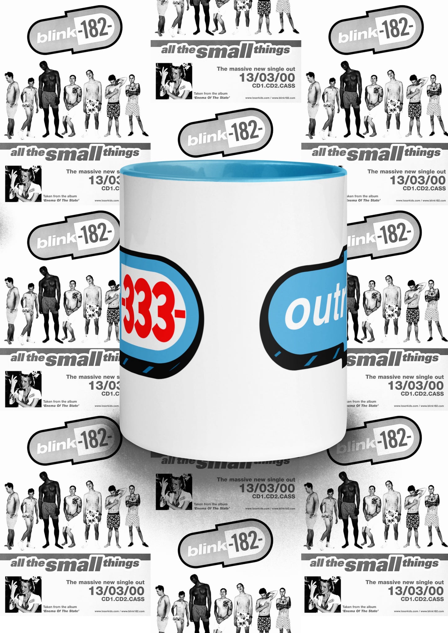 BLINK182 x OUTR333 mug